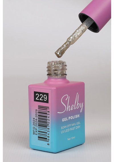 Shelby 10 Ml. A229 Işıltılı Renkli Kalıcı Oje