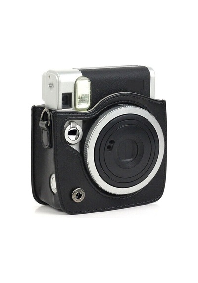 Instax Neo 90 Siyah Askılı Deri Çanta