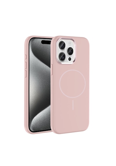 Apple Uyumlu iPhone 15 Pro Max Kılıf M-safe Şarj Özellikli Metal Kamera Çerçeveli Zore Edi Silikon Kapak Rosegold Apple Uyumlu iPhone 15 Pro Max Kılıf M-safe Şarj Özellikli Metal Kamera Çerçeveli Zore Edi Silikon Kapak Rosegold