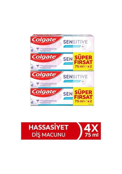 Colgate Sensitive Diş Macunu 75 Ml X 4 Adet Ağız Kokusu Önleyici