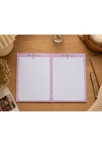 Pembepötikate Yatay A4 Note Pad Açık Pembe