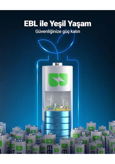 Ebl Aaa Pil 24 Lü Paket, 1,5v Alkalin İnce Kalem Pil