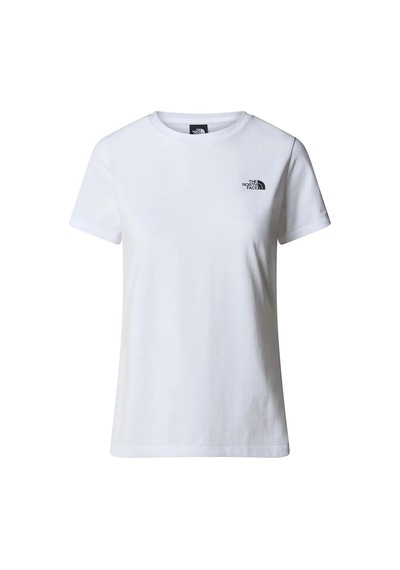 The North Face W S/s Simple Dome Slim Tee Kadın Beyaz T-shirt Beyaz