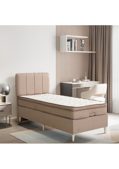 Relax Krem Yatak Baza Başlık Seti 3 Ü Bir Arada Konuma Özel Teslimat 120 x 200 CM
