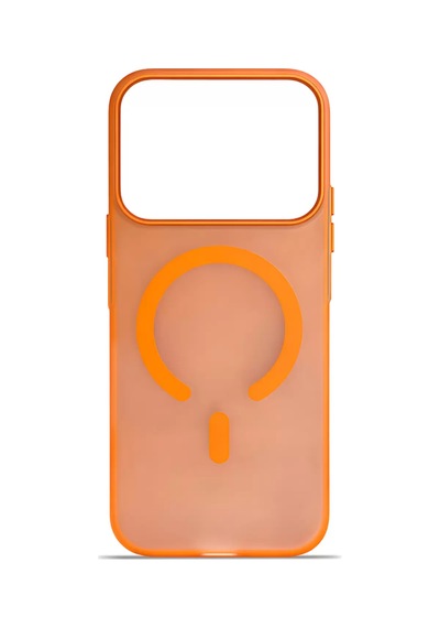 Apple Uyumlu iPhone 17 Pro Max Frostmag Matte Armor Magsafe Kılıf Sunset Orange Sunset Orange