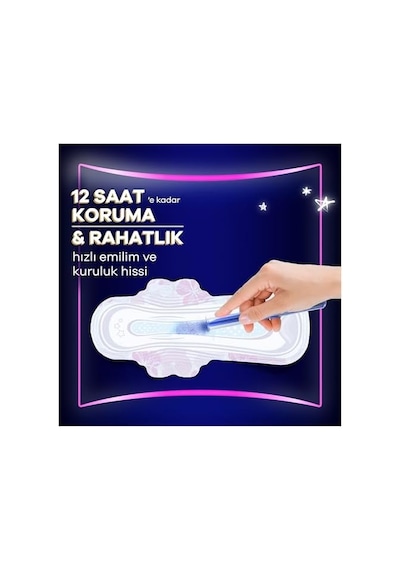 Platinum Hijyenik Ped Gece Ekstra Plus Boy 5 Süper Ekonomik Paket 14 Adet Ped