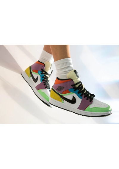 Nike NIKE AIR JORDAN 1 MID “MULTICOLOR” ÖZEL SERİ AYAKKABI Çok Renkli