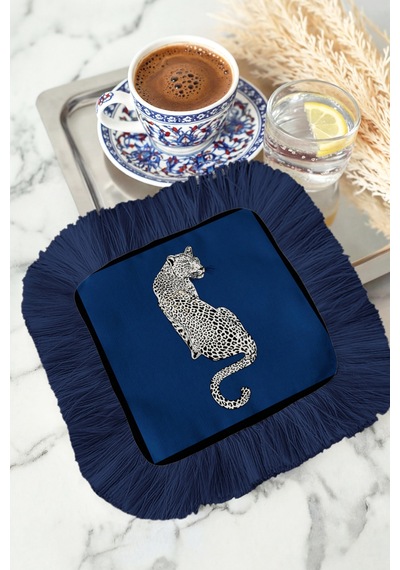 Leopar Motifli Saçaklı Sunum Peçetesi-lüks Vahşi Şıklık Bohem Lacivert Bardak Altlığı Servis Mendili Ayışığı Mint Yeşili Leopar Motifli Saçaklı Sunum Peçetesi-lüks Vahşi Şıklık Bohem Lacivert Bardak Altlığı Servis Mendili Ayışığı Mint Yeşili