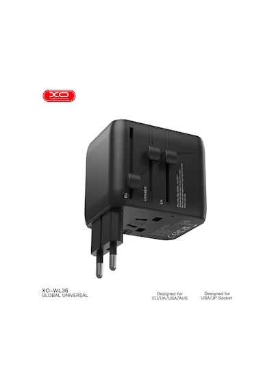 Wl36 Global Evrensel Dönüşüm Şarj Cihazı - Akıllı Şarj Universal Seyahat Adaptörü