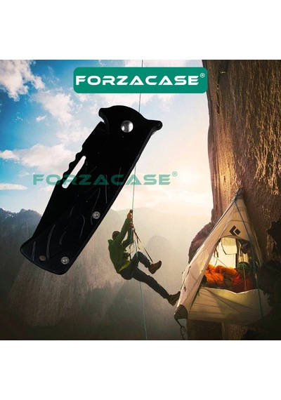 Forzacase Paslanmaz Çelik Ultra Keskin Outdoor Avcılık Kamp Çakısı Fc343 Siyah
