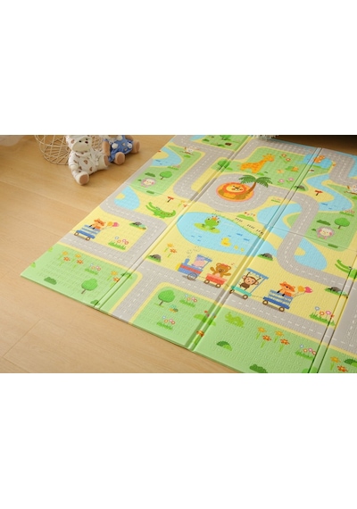 MooieBaby's Funny Zoo Katlanabilir Oyun Matı Oyun Halısı 150 x 180 x 1 CM