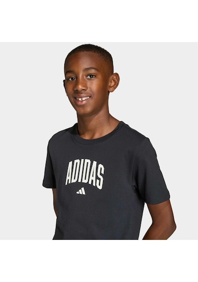 Adidas Collegiate Graphic Çocuk Siyah Tişört Ke1348 Siyah