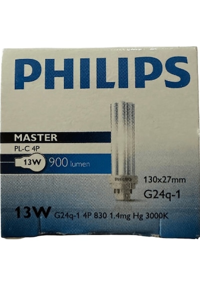 Philips 13w 830 4 Pinli Plc Ampul Sarı Işık 3000k