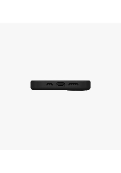Apple Uyumlu iPhone 17 Kılıf Lyden Vegan Deri Kaplama İnovatif Görünüm Magsafe Premium Kapak Siyah