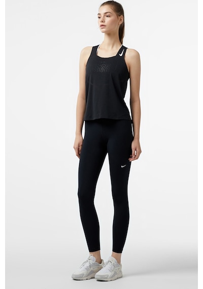 Nike Dri Fit Adv Aeroswift Singlet Womens Tank Kadın Reflektörlü Koşu Antreman Atleti Siyah