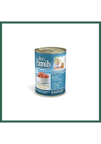 Pets Family Kedi Konserve Balıklı 400gr 1 Adet Bzs01