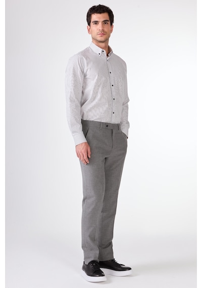 Dufy Koyu Gri Erkek Regular Fit Düz Pantolon - 107004 Koyu Gri