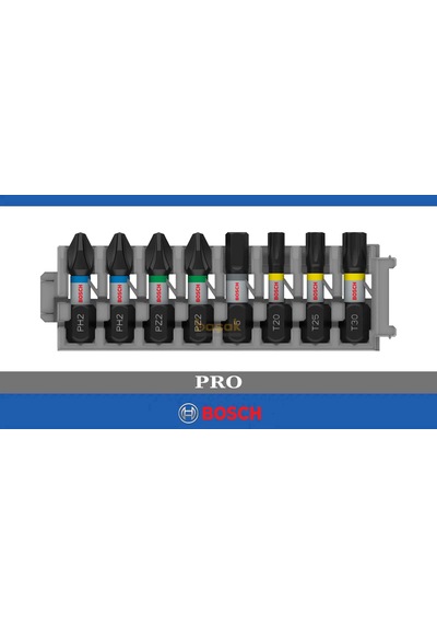 Bosch Pro Impact 25 Mm Yıldız Ve Torx Bits Uç Seti 8'li 2608521u62