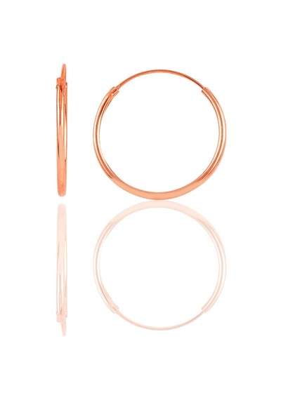 Gümüş Rose Halka Küpe N11.47936