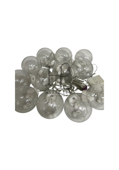 3m Top Perde Led Işık Gün Işığı 8 Fonksiyonlu Eklenebilir Küre Toplu Ampul Dekoratif Led Işık Yılbaşı Süsü Gün Işığı