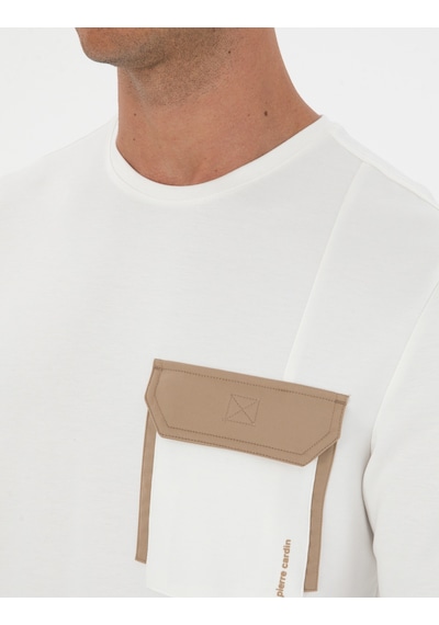 Pierre Cardin Ekru Regular Fit Sweatshirt 50315760-vr019
