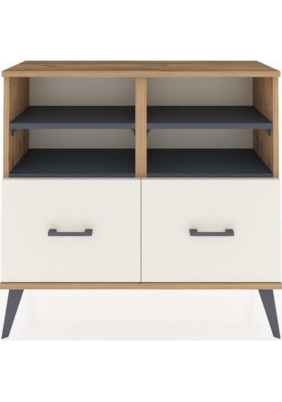 Arges Şifonyer 4 Raflı 2 Çekmeceli 88x30x80 Çam-antrasit/aytaşı Antrasit/aytaşı Arges Şifonyer 4 Raflı 2 Çekmeceli 88x30x80 Çam-antrasit/aytaşı Antrasit/aytaşı