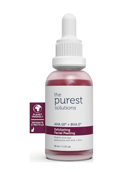 The Purest Solutions, Aha Bha Canlandırıcı Cilt Tonu Eşitleyici Kırmızı Peeling Cilt Bakım Serumu 30 Ml Aha 10% + Bha 2% Sku: Smg8690010390097