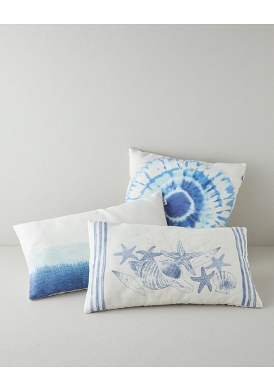 English Home Marine Mia Dijital Baskı Kırlent Kılıfı 45x45 Cm Mavi - Yeşil Mavi - Yeşil