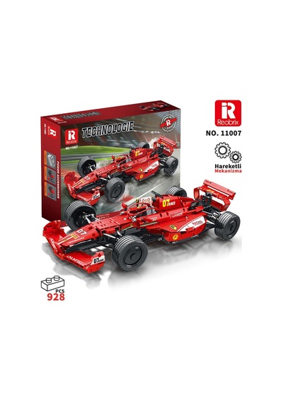 Reobrix Racing Car Static Edition Ferrari F1 11007 Brick Yapım Seti