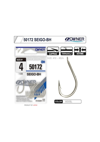 Owner 50172 Seigo-bh Nickel White Olta İğnesi 1