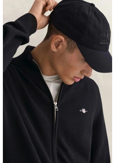Gant Erkek Siyah Regular Fit Fermuarlı Hırka-24713