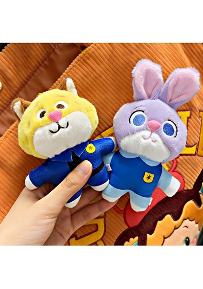 Zootopia Karakterleri Peluş Anahtarlık Çanta Süsü - 6 Farklı Mode
