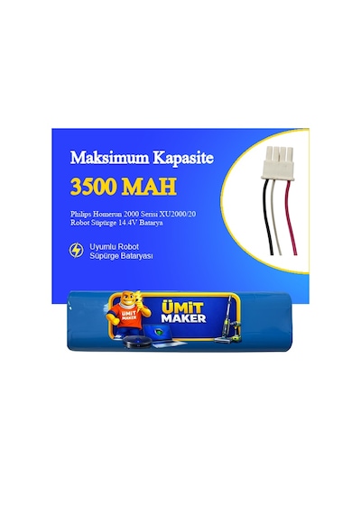 Philips Homerun 2000 Serisi Xu2000/20 Robot Süpürge 3500 Mah Batarya
