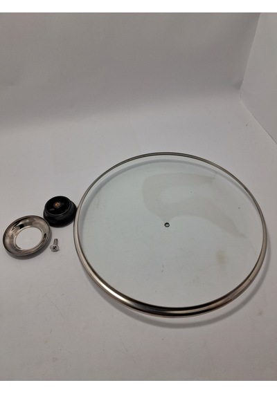 Cam Kapak 24 Cm Ve Kırmızı Elma Şekeri Kulp