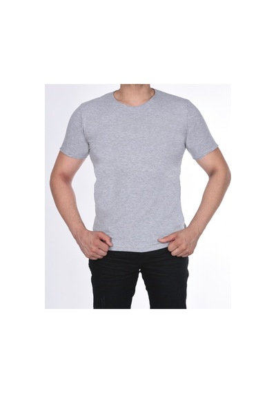 Black Steel Süprem Kısa Kol Pis Dikiş Slimfit Düz Tshırt-1884 (486520446)