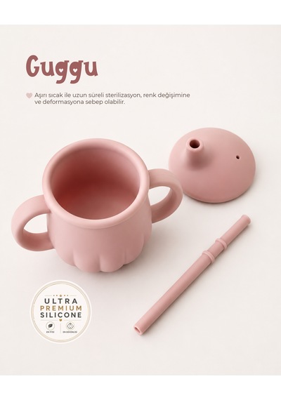 Tgm Baby Guggu Ultra Premium Silikon Pipetli Alıştırma Bardağı 200 Ml