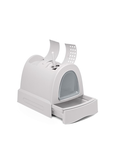 Nrzsnt Imac Zuma Torbalı Kapalı Kedi Tuvaleti Gri 56x40x42,5cm