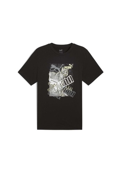 Puma Graphıcs 683213 01 Baskılı T-shirt Siyah S-xxl 001