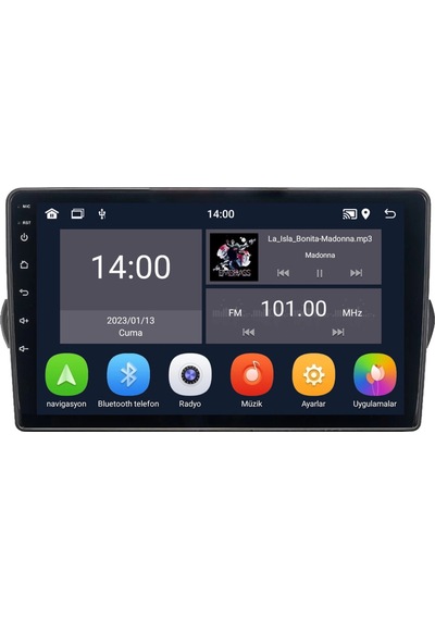 Fiat Egea Cross Android Multimedya Sistemi 2015-2023 8+256 Gb Uyumlu Yazılımsal 9"