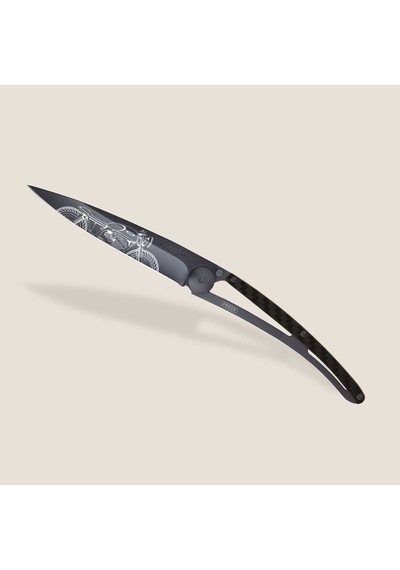 Deejo Kamp 37g, Carbon Fiber / Café Racer Siyah