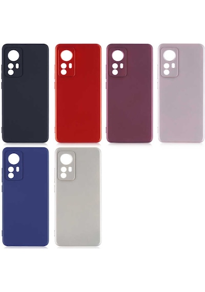 Ekılıf - Xiaomi Mi 12 Uyumlu Kılıf Mat Soft Premier Silikon Kapak - Siyah