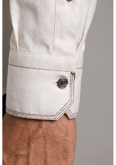 Bisse Bej Regular Fit Cepsiz Uzun Paşa Yaka Gömlek Gmoks261032 C07