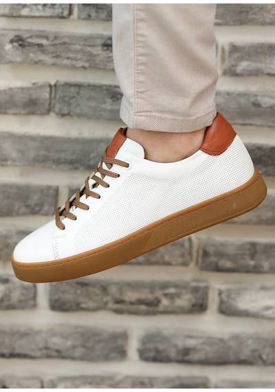 Hakiki Deri Günlük Rahat Erkek Sneaker Ayakkabı Toco5412 001