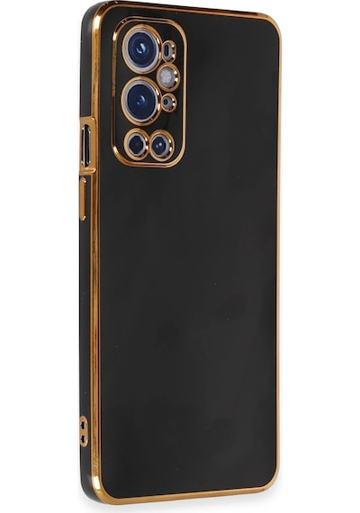 Cosmotex Newface One Plus 9 Pro Kılıf Volet Silikon - Siyah Sıyah