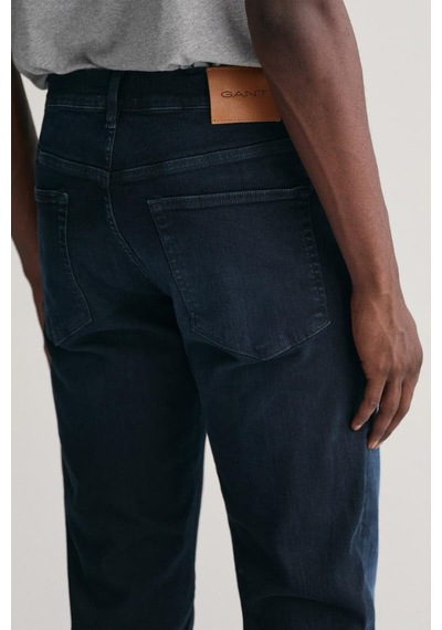 Gant Erkek Extra Slim Fit Orta Bel Jean Pantolon - Koyu Lacivert Black Vıntage