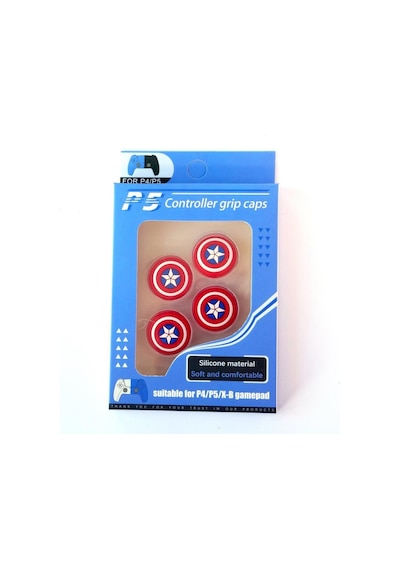 Ps5/ps4 Analog Koruyucu Avengers Captain America 4lü Paket - Gp5-34