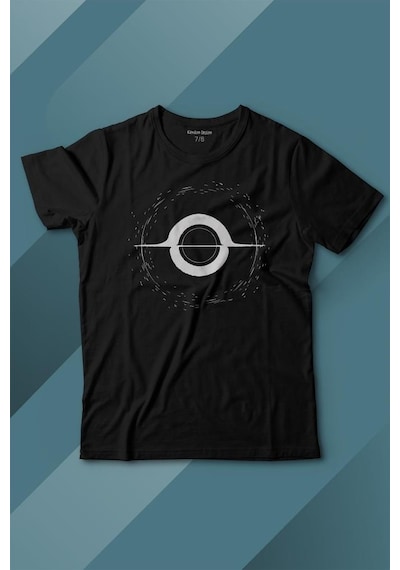 Kendim Seçtim Kara Delik Uzay Zaman Galaksi Karadelik Baskılı Tişört Çocuk T-shirt 001