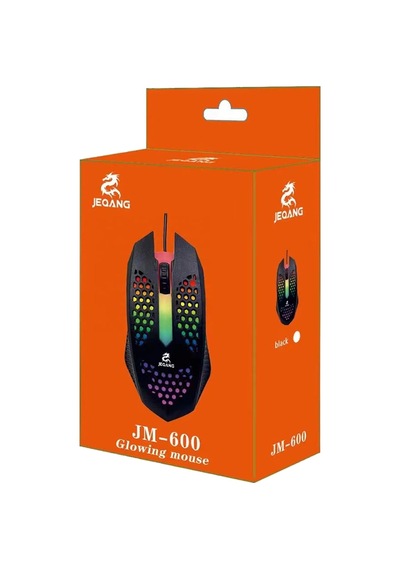 Kablolu Mouse, Rgb Led Işıklı, Gaming Oyun Uyumlu Mouse, 1600 Dpı, 4d Optik Sensör, Ergonomik Tasarım, Siyah Tak Kullan Delikli