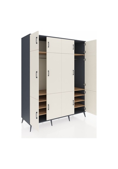 Kronos Gardrop 10 Raflı 12 Kapaklı 2 Askılı 176x59x221 Antrasit-aytaşı/çam Aytaşı/çam Kronos Gardrop 10 Raflı 12 Kapaklı 2 Askılı 176x59x221 Antrasit-aytaşı/çam Aytaşı/çam
