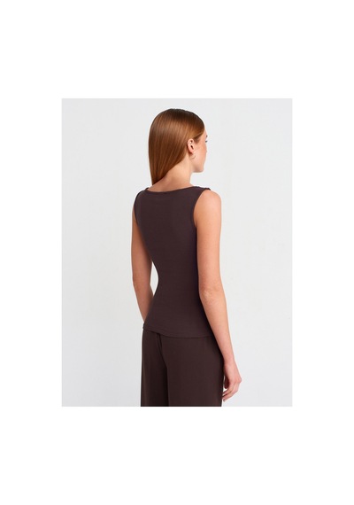 Dilvin 31589 Büzgülü Kayık Yaka Top Açık Sarı